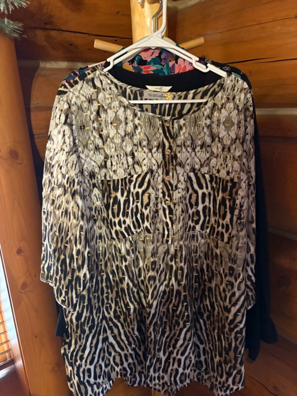 Animal print blouse